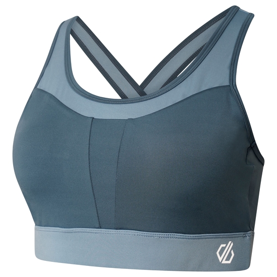Damen Mantra Sport-BH Grau Blau