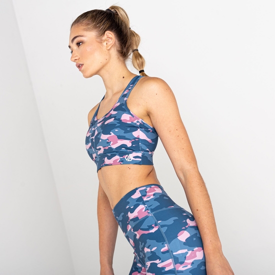 Brassière Sport Femme Avec Imprimé MANTRA Rose