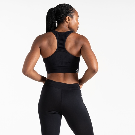 Damen Seamless II Sport-BH Schwarz