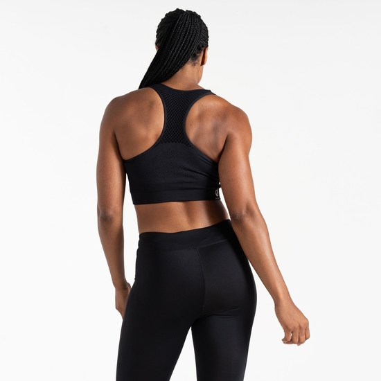 Damen Seamless II Sport-BH Schwarz