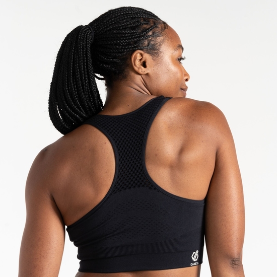 Damen Seamless II Sport-BH Schwarz