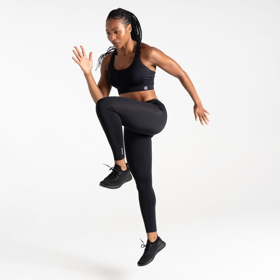 Damen Seamless II Sport-BH Schwarz