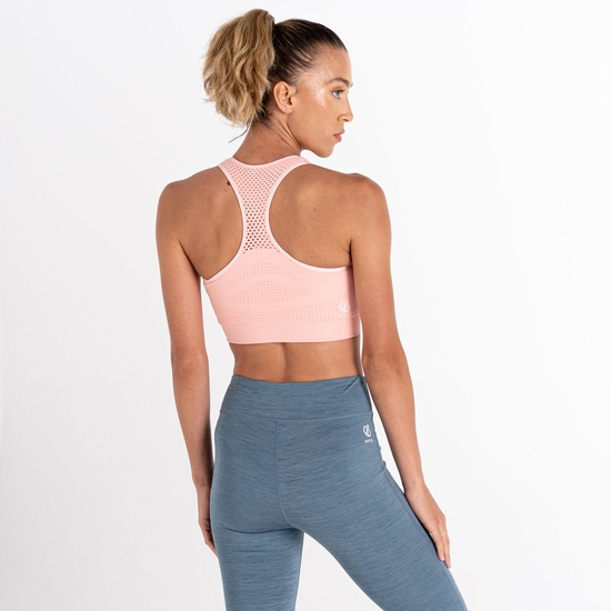 Women's Don't Sweat It II Sports Bra Neon Peach Marl