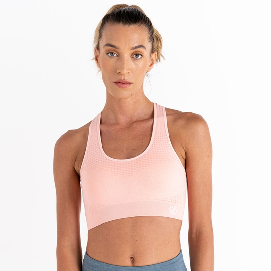 Women's Don't Sweat It II Sports Bra Neon Peach Marl