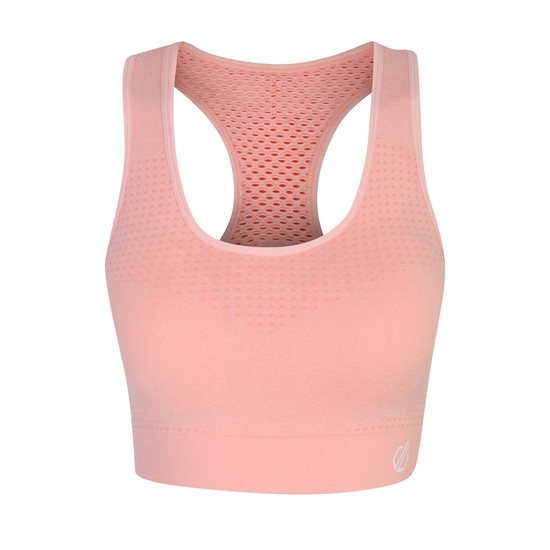 Women's Don't Sweat It II Sports Bra Neon Peach Marl