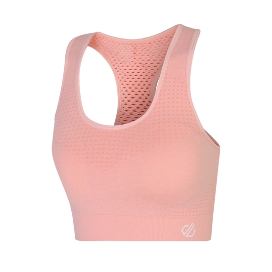 Women's Don't Sweat It II Sports Bra Neon Peach Marl