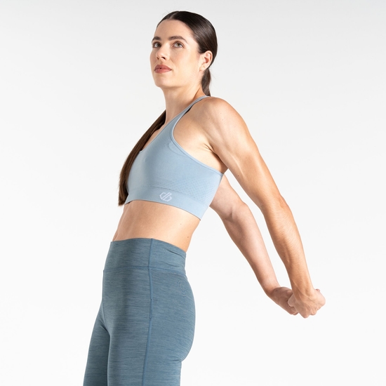 Women's Don't Sweat It II Sports Bra Rainwashed Blue