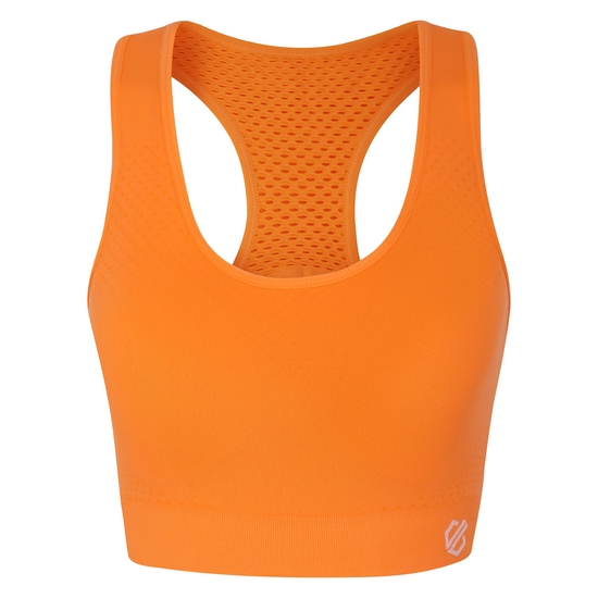 Women's Don't Sweat It II Sports Bra Live Wire Orange