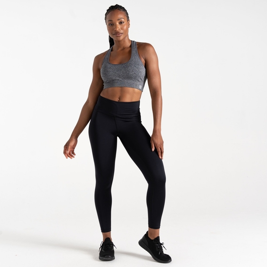 Women's Don't Sweat It II Sports Bra Ebony Grey