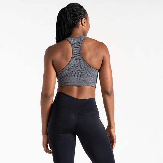 Women's Don't Sweat It II Sports Bra Ebony Grey