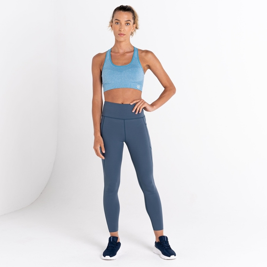 Women's Don't Sweat It II Sports Bra Niagara Blue Marl