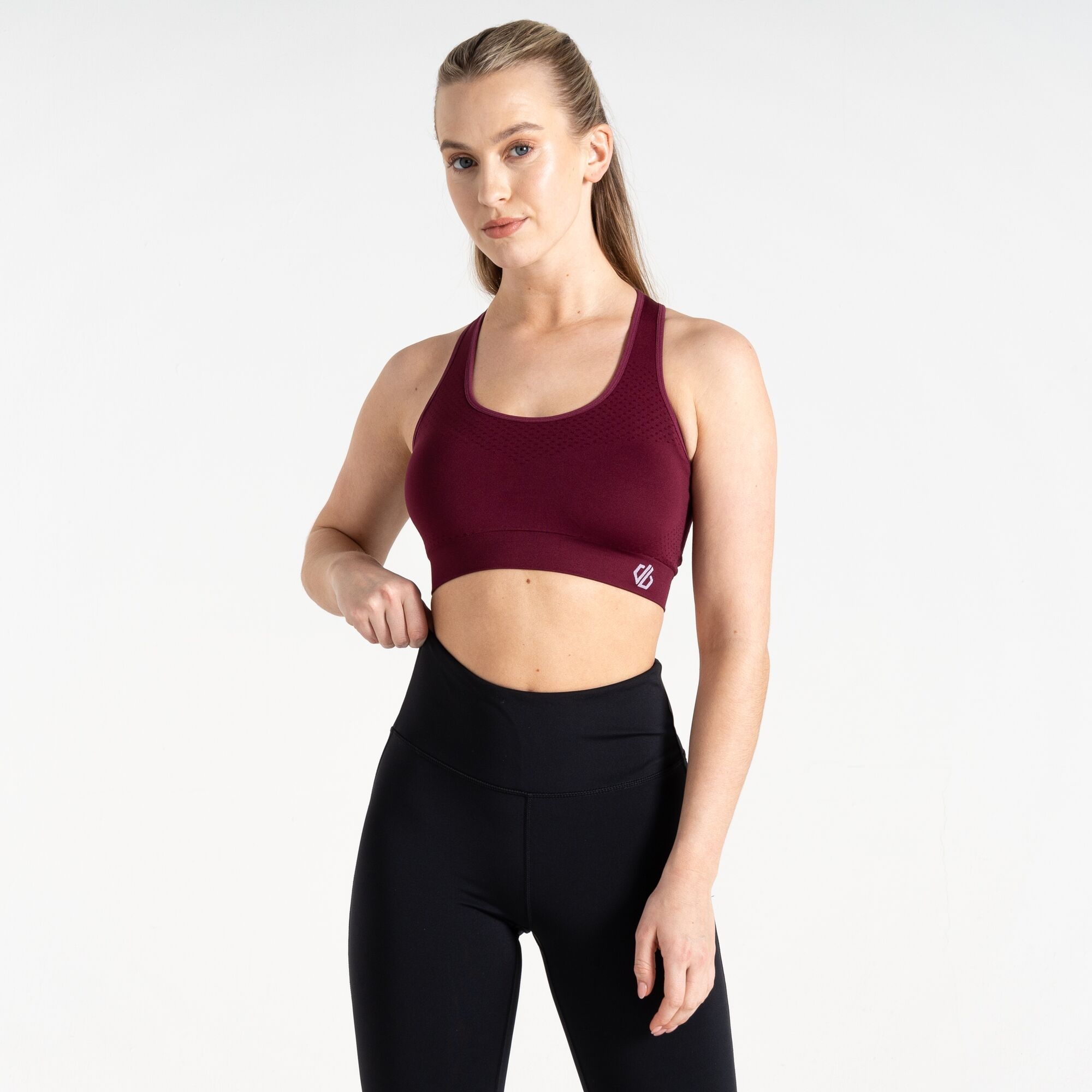 Dare 2B Women's Pink Don't Sweat It Ii Sports Bra Size: S
