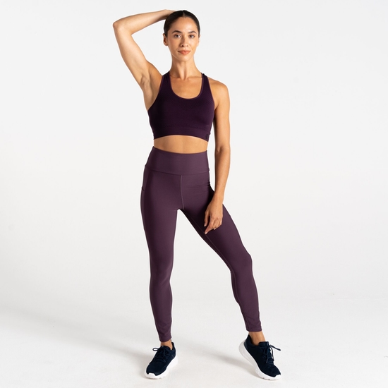 Women's Don't Sweat It III Sports Bra Deep Plum 