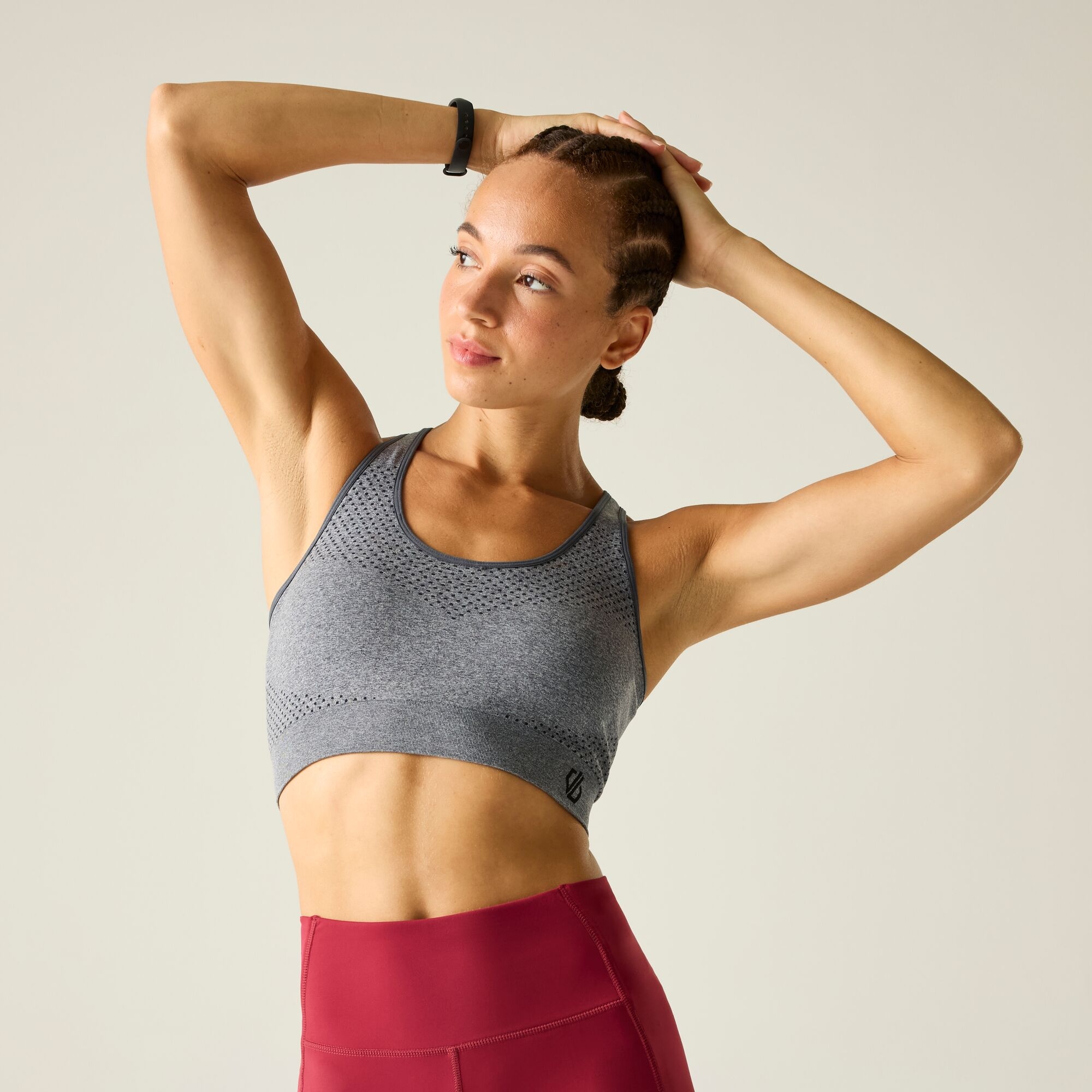 Dare 2B Women's Grey Don't Sweat It Ii Sports Bra Size: Xs