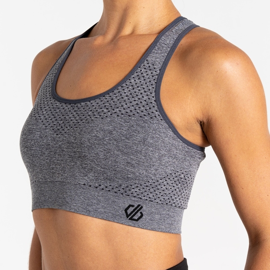 Brassière de sport Don't Sweat It III pour femme Gris