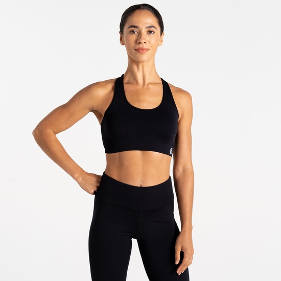 Damen Don't Sweat It III Sport-BH Schwarz