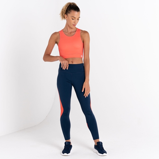 Soutien-gorge de sport à col haut Femme Move Orange
