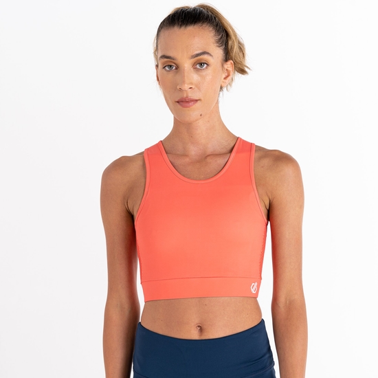 Soutien-gorge de sport à col haut Femme Move Orange