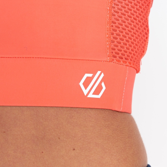 Soutien-gorge de sport à col haut Femme Move Orange