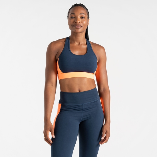 Women's Swift II Sports Bra Moonlight Denim Orange 