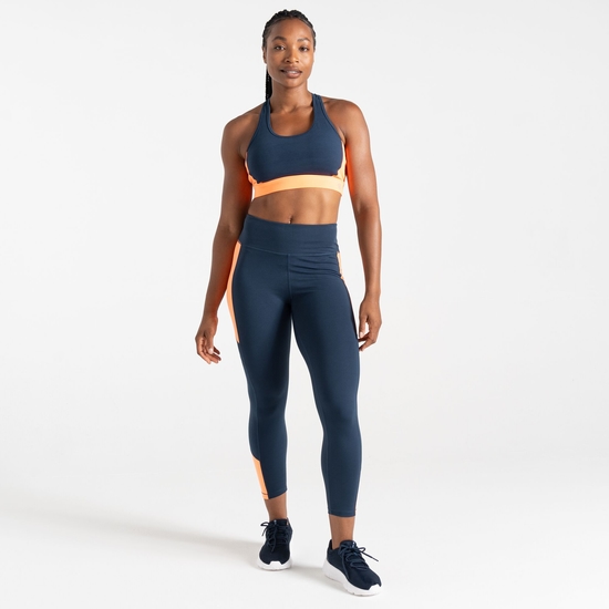 Women's Swift II Sports Bra Moonlight Denim Orange 
