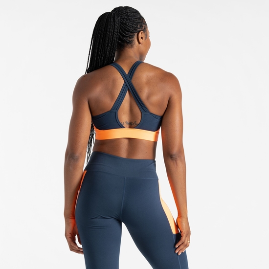Women's Swift II Sports Bra Moonlight Denim Orange 