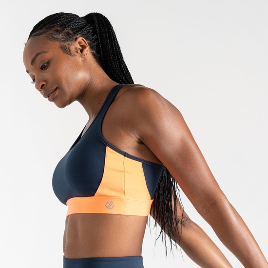 Women's Swift II Sports Bra Moonlight Denim Orange 