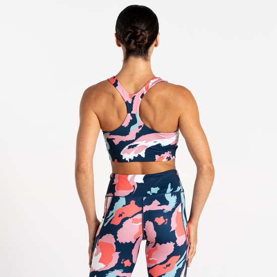 Women's Swift III Sports Bra Marble Swirl Print 