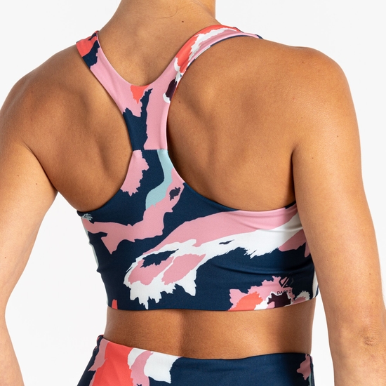 Women's Swift III Sports Bra Marble Swirl Print 