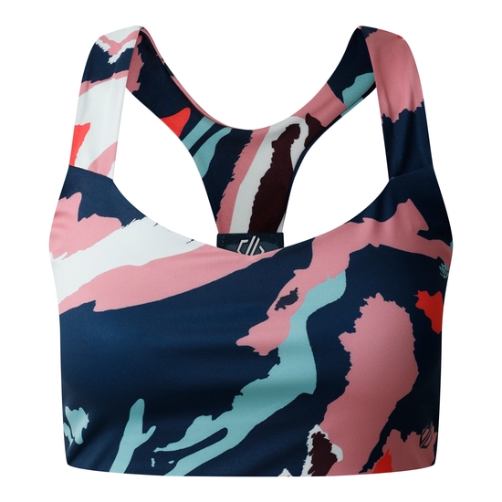 Women's Swift III Sports Bra Marble Swirl Print 