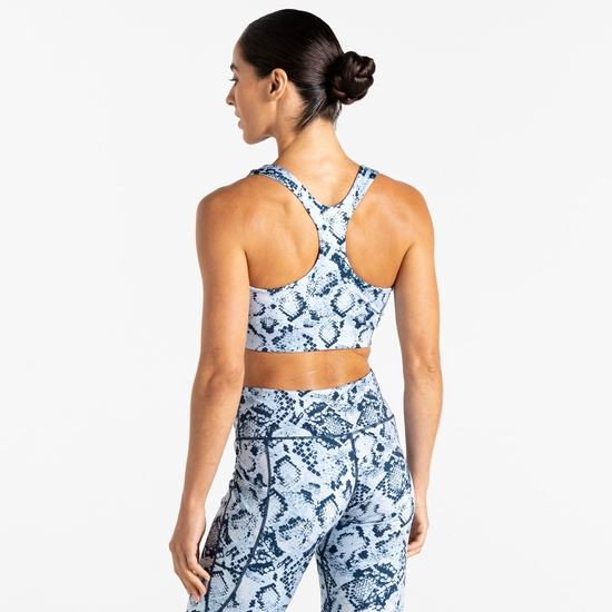 Women's Swift III Sports Bra Skyway Snake Print 