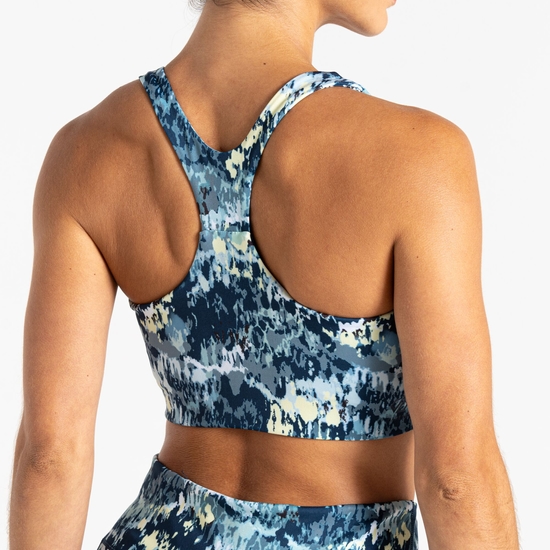 Women's Swift III Sports Bra Mist Dash Print 