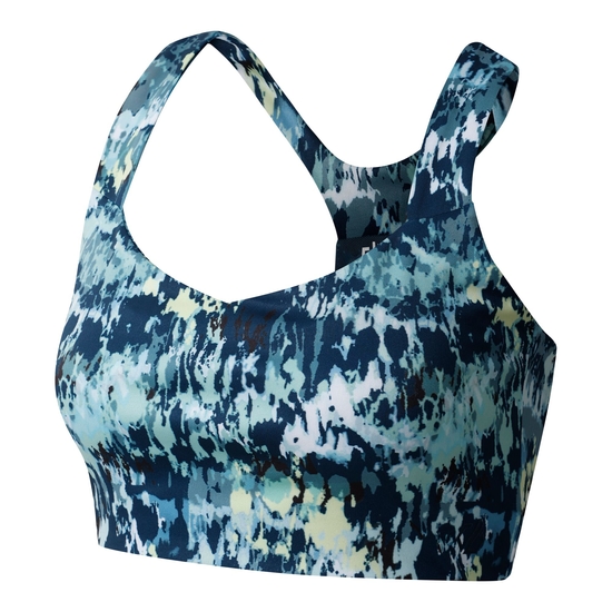 Women's Swift III Sports Bra Mist Dash Print 