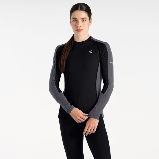 Women's Exchange III Base Layer Set Black Grey