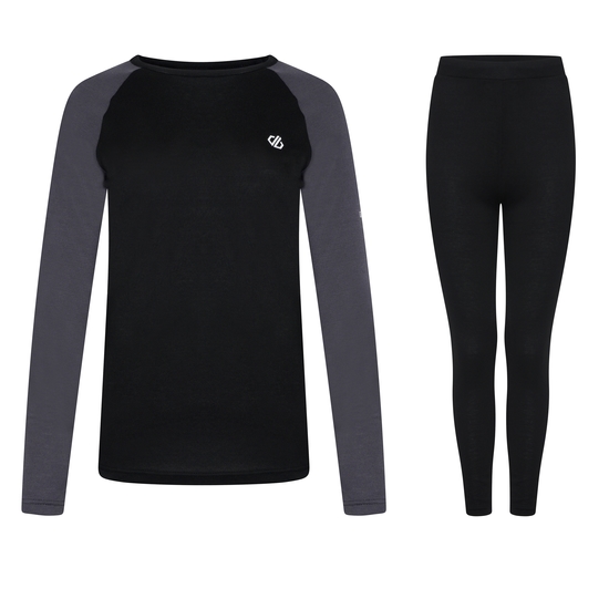 Women's Exchange III Base Layer Set Black Grey