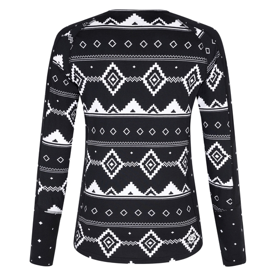 Women's Exchange III Base Layer Set Black Fair Isle