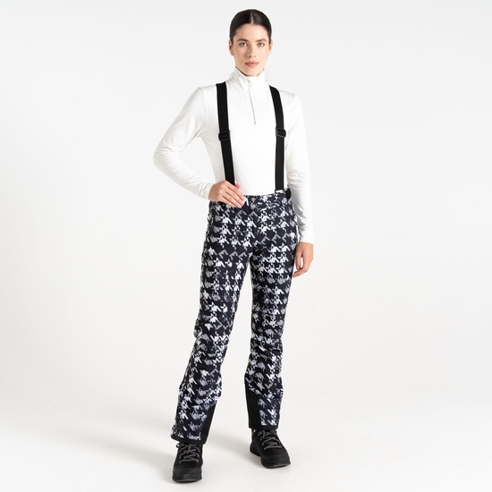 Damen Diminish wasserdichte, isolierte Skihose Schwarz