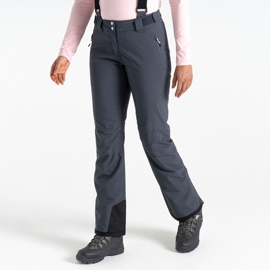 Women's Diminish Waterproof Ski Pants Ebony Grey