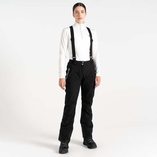Damen Diminish wasserdichte, isolierte Skihose Schwarz