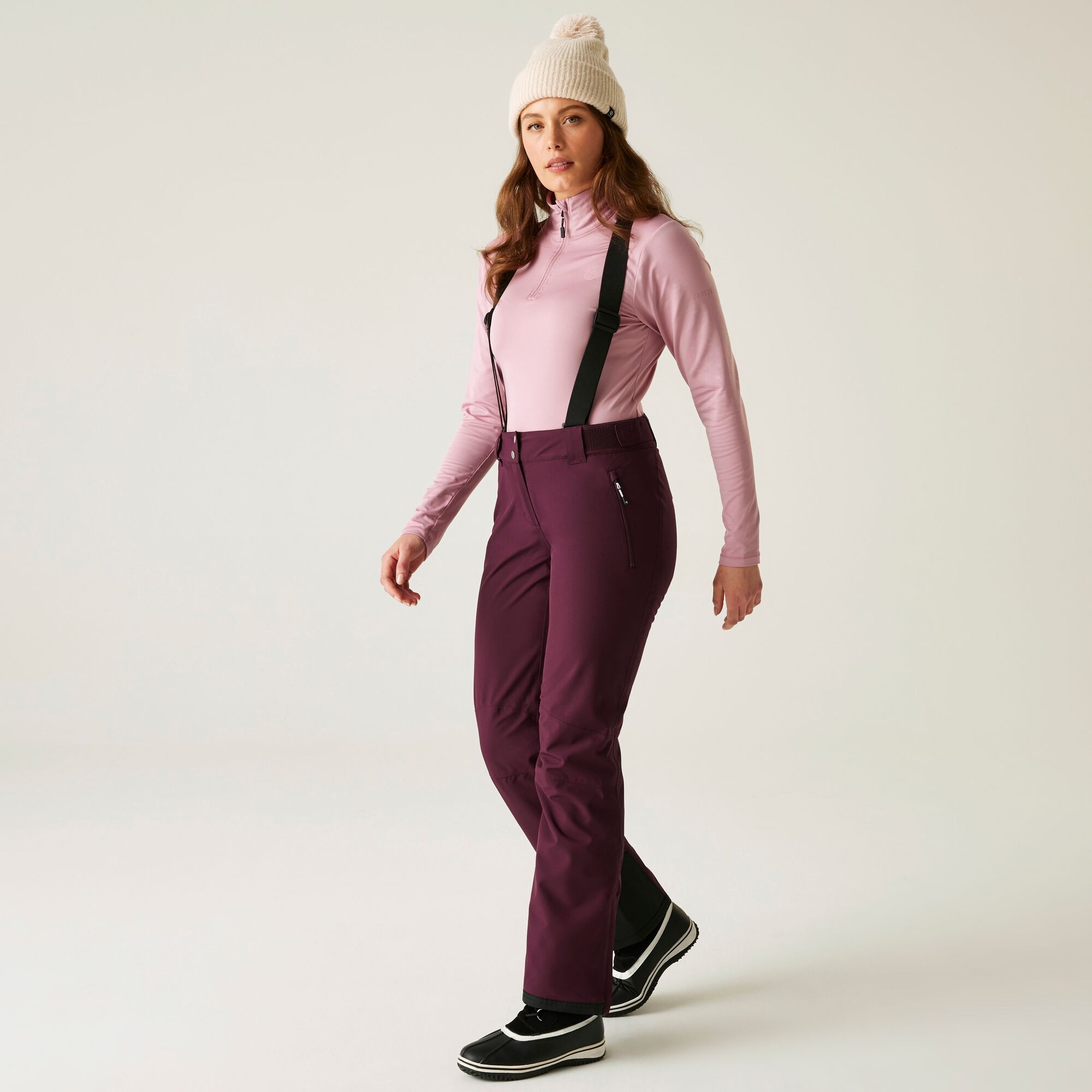 Dare 2b Women's Breathable Diminish Waterproof Insulated Ski Pants Fig Purple, Size: 20