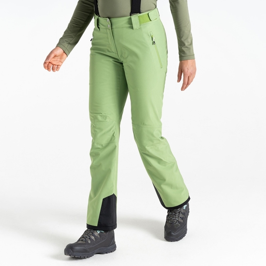 Pantalon de ski imperméable isolé Femme DIMINISH Vert Sauge