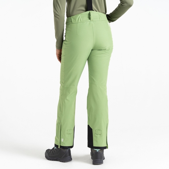 Pantalon de ski imperméable isolé Femme DIMINISH Vert Sauge
