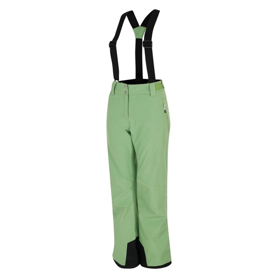 Pantalon de ski imperméable isolé Femme DIMINISH Vert Sauge