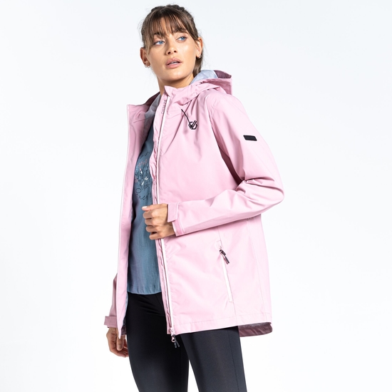 Dare 2b - Women's Switch Up Recycled Waterproof Jacket - Powder Pink ...