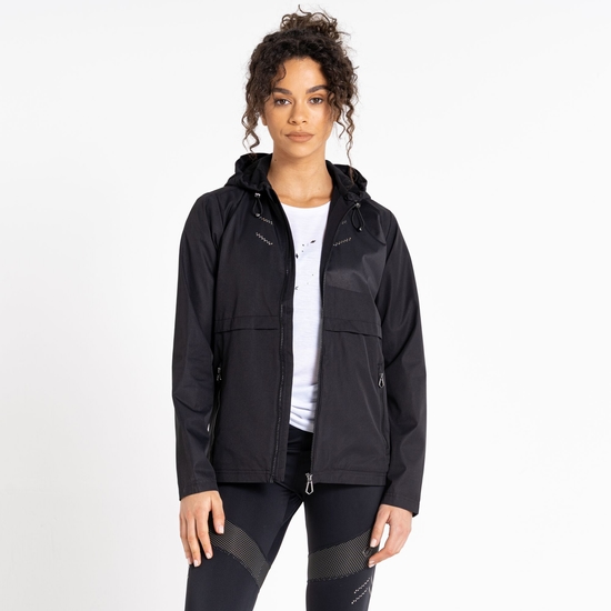 Women's Crystallize Waterproof Jacket Black