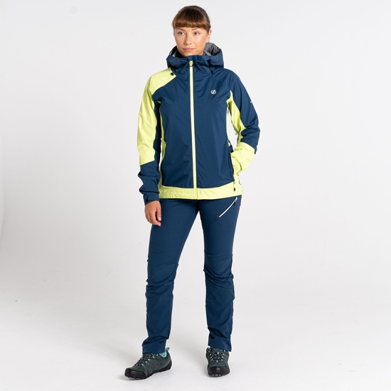 Women's Traversing Waterproof Jacket Moonlight Denim Sharp Green