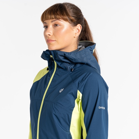 Women's Traversing Waterproof Jacket Moonlight Denim Sharp Green