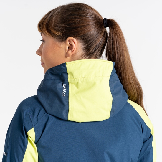 Women's Traversing Waterproof Jacket Moonlight Denim Sharp Green