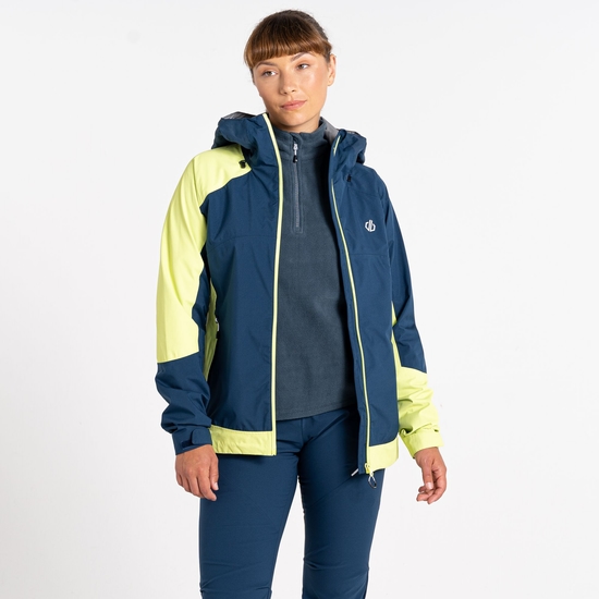 Women's Traversing Waterproof Jacket Moonlight Denim Sharp Green
