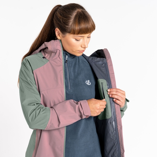 Women's Traversing Waterproof Jacket Dusty Rose